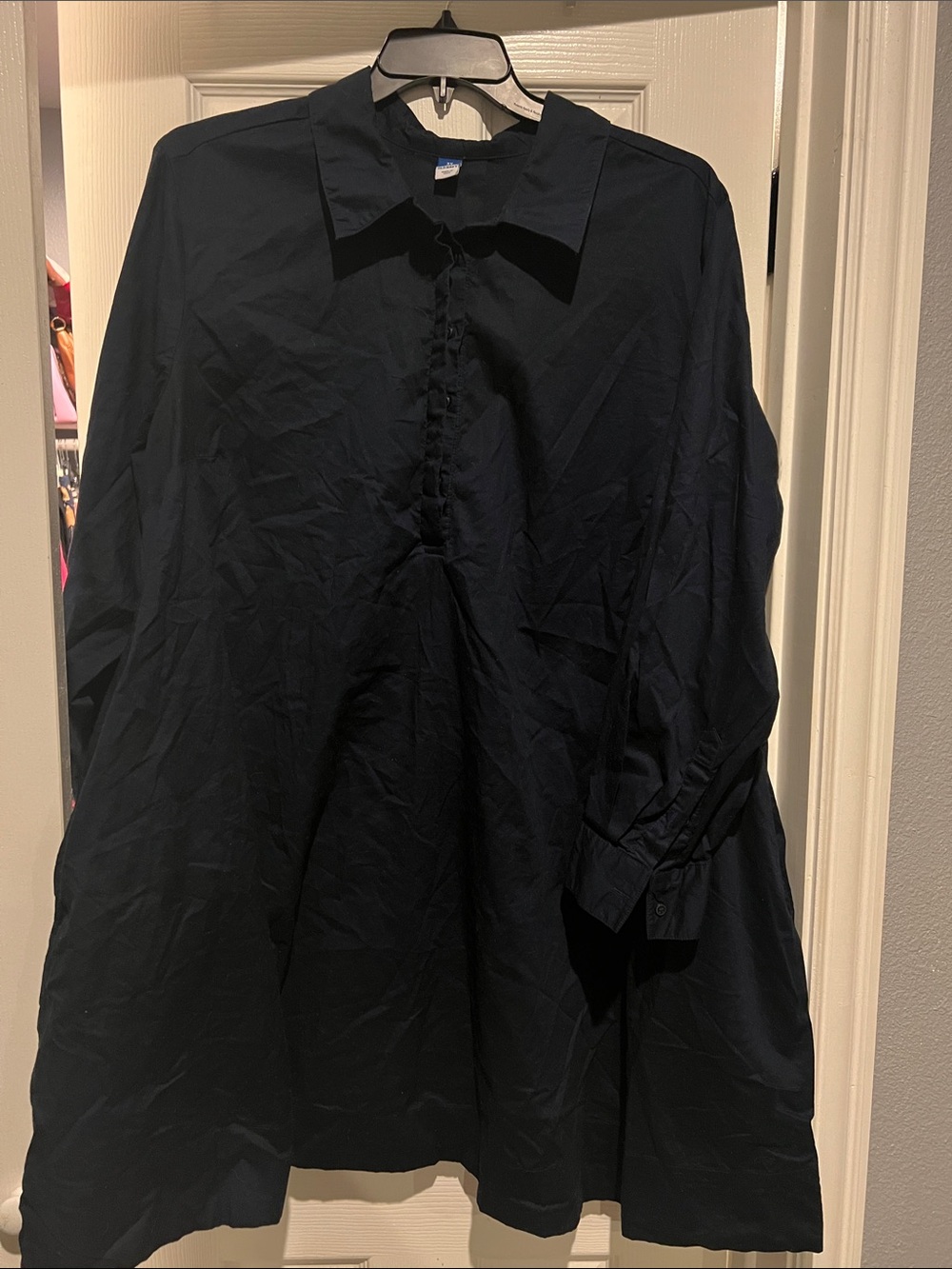 Old Navy Long Sleeve button down Shirt swing dress